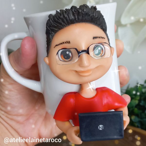 Caneca com Biscuit Personalizada