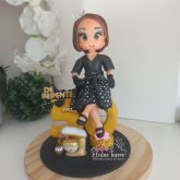 Topo de bolo 50 anos Biscuit