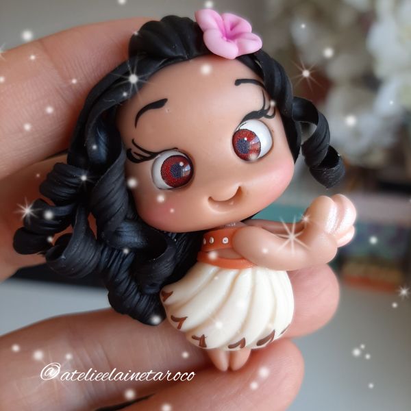 Aplique de Biscuit Princesa Moana modelo 2