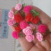 Apliques de BISCUIT Mini Rosas