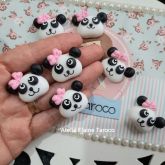 Apliques de Biscuit Panda